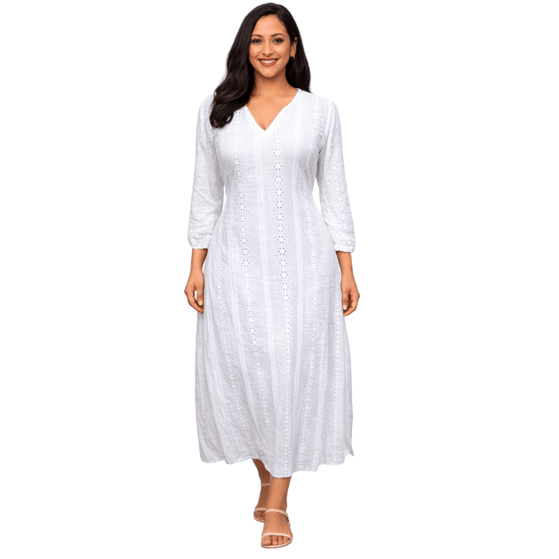 V-neckline Cutlon Maxi dress - Image 1