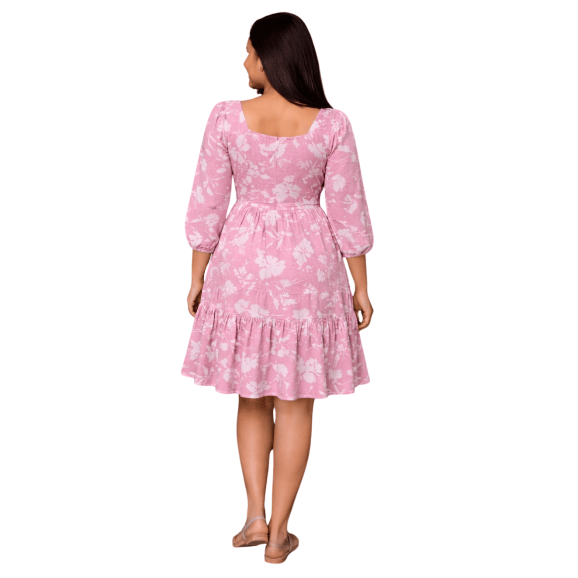 Square neckline Soft Maza Mini dress - Image 2