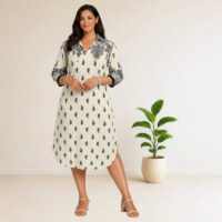 Paisley print Midi dress